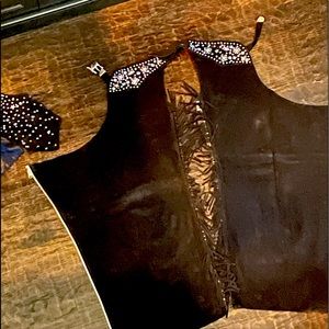 Black with silver studs